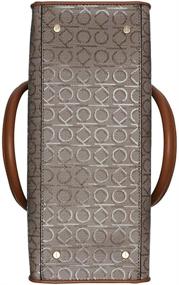 img 2 attached to 👜 Must-Have Calvin Klein Margot Textured Logo Emboss Tote: Stylish & Functional!