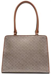 img 3 attached to 👜 Must-Have Calvin Klein Margot Textured Logo Emboss Tote: Stylish & Functional!