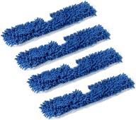 🧹 ximoon 4 pack microfiber flip mop refills - double sided & machine washable for dry/wet cleaning on all surfaces logo