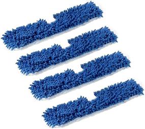 img 4 attached to 🧹 XIMOON 4 Pack Microfiber Flip Mop Refills - Double Sided & Machine Washable for Dry/Wet Cleaning on All Surfaces
