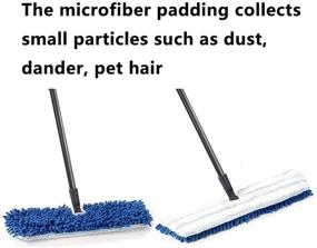 img 2 attached to 🧹 XIMOON 4 Pack Microfiber Flip Mop Refills - Double Sided & Machine Washable for Dry/Wet Cleaning on All Surfaces