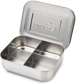 img 4 attached to 🍱 Compact Quad Snack Container: Stainless Steel Divided LunchBots - Ideal for Finger Foods On the Go with Four Convenient Sections - Eco-Friendly, Dishwasher Safe Design with Stainless Lid