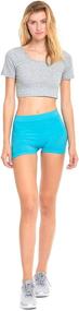 img 1 attached to 🩳 Gilbins 2-Pack Women's Stretch Yoga Exercise Shorts with Seamless Construction