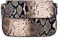 yaosen women's handbags & wallets with snakeskin pattern: shoulder crossbody design logo