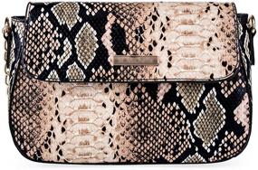 img 4 attached to YAOSEN Women's Handbags & Wallets with Snakeskin Pattern: Shoulder Crossbody Design
