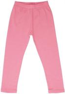 high5 kids' solid cotton legging for girls - trendy clothing logo