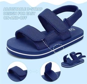 img 3 attached to Lightweight STQ Toddler Sandals 👶 for Little Boys' Comfortable Sandal Shoes