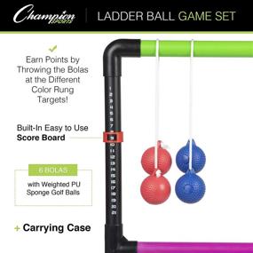 img 1 attached to 🏆 Champion Sports Ladder Ball for Outdoor Play
