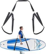 🏄 adjustable heavy-duty shoulder strap for tniapo sup paddle boards, non-slip comfortable surfboard carrier sling with convenient storage logo