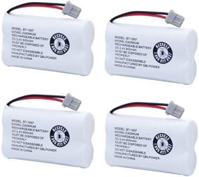 img 4 attached to 🔋 4 Pack of Rechargeable Phone Batteries: BT1007, BT-1007, BBTY0651101 - Compatible with Uniden BT904, BT-904, BT1015, BBTY0460001, BBTY0510001, BBTY0624001, BBTY0700001 & Panasonic HHR-P506, HHR-P506A Cordless Phones