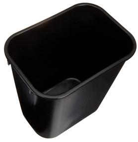 img 2 attached to Efficient Office Waste Solution: AmazonCommercial 7 Gallon Commercial Office Wastebasket, Black, 2-Pack
