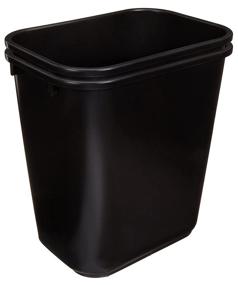 img 3 attached to Efficient Office Waste Solution: AmazonCommercial 7 Gallon Commercial Office Wastebasket, Black, 2-Pack