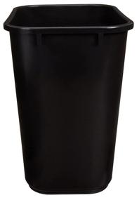 img 1 attached to Efficient Office Waste Solution: AmazonCommercial 7 Gallon Commercial Office Wastebasket, Black, 2-Pack