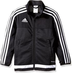 img 2 attached to 🔍 Optimized for Search: adidas Tiro 15 Soccer Training Jacket for Kids