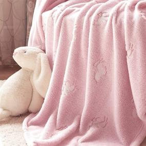 img 2 attached to 🦄 Vangao Unicorn Glow in The Dark Blanket - Pink Throw for Girls, Boys, Kids, and Babies - Soft & Comfy Flannel - Decorative 40x60 Inch Christmas Blanket for Couch, Bed, Chair - Unicorn Gifts