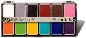 img 1 attached to 🎨 Wolfe FX Face Art: Enhance Your Look with the FX Essential Hydrocolor Makeup 12-Color Palette