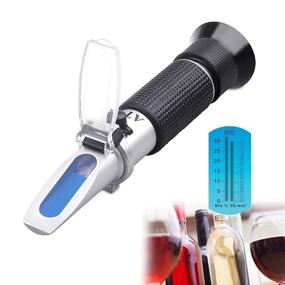 img 4 attached to 🍺 Tiaoyeer Brix Refractometer with ATC: Optimize Beer and Wine Brewing with Digital Handheld Dual Scale-Specific Gravity and Brix Measurement