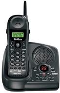 📞 enhanced uniden exai 978 900 mhz cordless phone: answering system, caller id, and sleek black design logo