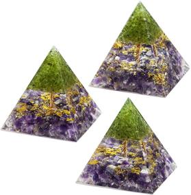 img 1 attached to 🔮 Enhance Your Spiritual Journey: Rockcloud Tree of Life Orgone Pyramid with Amethyst Crystal Stone Energy Generator for Yoga, Reiki, and Meditation