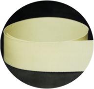 cream natural solid grosgrain ribbon logo