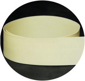 img 1 attached to Cream Natural Solid Grosgrain Ribbon