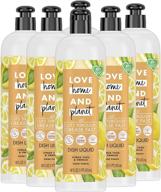 love home and planet dish soap citrus yuzu & vanilla – 16oz, 6pk, 6 count: enhancing cleaning performance logo