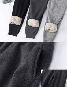 img 1 attached to 👖 Yeokou Unisex Sherpa Athletic Sweatpants: Top-notch Boys' Clothing in Pants
