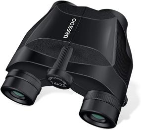 img 4 attached to 🔭 Deesoo 12x25 Compact Binoculars: Clear Weak Light Vision for Bird Watching, Hunting, Hiking, Concerts & Wildlife