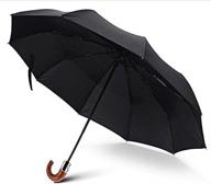 ☂️ ultimate business essential: wind resistant automatic black umbrella logo