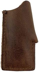 img 3 attached to Handmade Rustic Leather Lighter Protective Case in Bourbon Brown - Hide & Drink