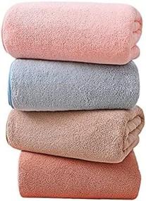 img 4 attached to Wukong Microfiber Bath Towels - Multi-Purpose, Fluffy and Quick-Drying Towels - 🛀 Excellent Water Absorption - Baby Bath and Hair Towels - 4-Piece Set (Multi-Color, 27.5in55in)