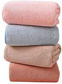 img 3 attached to Wukong Microfiber Bath Towels - Multi-Purpose, Fluffy and Quick-Drying Towels - 🛀 Excellent Water Absorption - Baby Bath and Hair Towels - 4-Piece Set (Multi-Color, 27.5in55in)