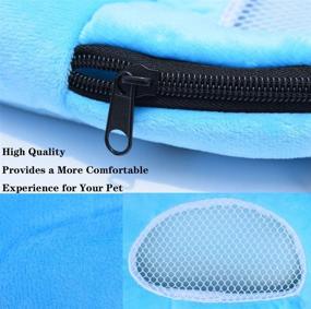 img 2 attached to 🐹 Upgraded Asoract Small Animal Bonding Hamster Carrier Bag - Portable Hedgehog Pouch for Travel with Adjustable Strap, Breathable Mesh - Ideal for Squirrel, Mice, Sugar Glider, and more