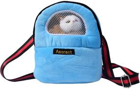 img 4 attached to 🐹 Upgraded Asoract Small Animal Bonding Hamster Carrier Bag - Portable Hedgehog Pouch for Travel with Adjustable Strap, Breathable Mesh - Ideal for Squirrel, Mice, Sugar Glider, and more