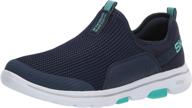 👟 skechers women's 5 124013 medium sneaker: stylish athletic shoes for women logo