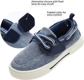 img 3 attached to Tombik Toddler Sneakers Loafers: Stylish and Comfortable Boys' Shoes for Walking and Sneakers