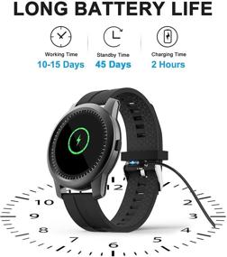 img 1 attached to 📱 SCOZER Smart Watch Fitness Tracker with Heart Rate, Blood Pressure, and Blood Oxygen Monitor - GPS Activity Tracker IP68 Waterproof Digital Watch with Step and Calorie Counter - Pedometer Smartwatch for Men and Women