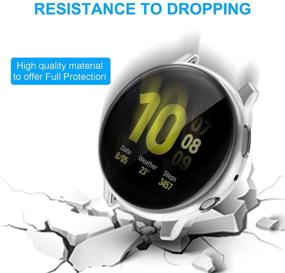 img 3 attached to 📱 Премиумный чехол из термополиуретана для Galaxy Active 2 44 мм - в комплекте защитная пленка для экрана (3 шт.)
