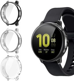 img 4 attached to 📱 Премиумный чехол из термополиуретана для Galaxy Active 2 44 мм - в комплекте защитная пленка для экрана (3 шт.)