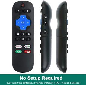 img 3 attached to 📱 Universal Replacement Remote for Onn Roku TV RC-AFIR, 100007147, 3226000855, 3226000858, 3226000887, 100012584, 100012585, 100012586 with Built-in Netflix, Amazon, Hulu, YouTube Buttons