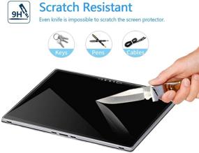 img 2 attached to Premium 9H Tempered Glass Screen Protector for Surface Book 3 2020 Version (13.5 inch): Scratch Resistant, Easy Installation, HD Clear - Compatible with Microsoft Surface Book 3 & Surface Pen