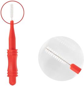 img 3 attached to 🧼 Lavandeform 20Pack Shower Nozzle Cleaning Brush - Effective Gap Hole Anti-Clogging Brushes in Red