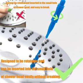 img 1 attached to 🧼 Lavandeform 20Pack Shower Nozzle Cleaning Brush - Effective Gap Hole Anti-Clogging Brushes in Red