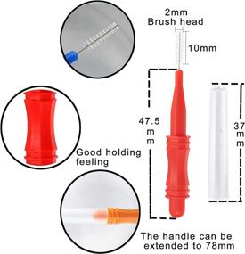 img 2 attached to 🧼 Lavandeform 20Pack Shower Nozzle Cleaning Brush - Effective Gap Hole Anti-Clogging Brushes in Red