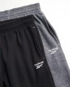 img 2 attached to 2-Pack Reebok Fleece Athletic Sweatpants for Boys - Active Joggers (Size 4-16)