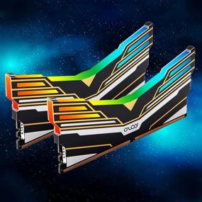 img 2 attached to OLOy Memory DDR4 RAM 32GB (1X32GB) Warhawk Aura Sync RGB 3200 MHz CL16 1