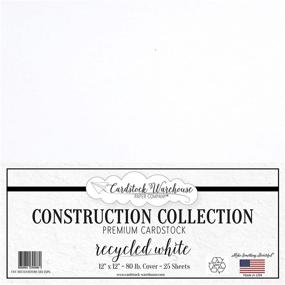 img 3 attached to 🌿 Premium 12x12 inch 80 lb. Cover 100% Recycled White Cardstock Paper - Eco-Friendly and High-Quality 25 Sheet Pack from Cardstock Warehouse