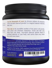 img 2 attached to 🥥 LARGE 12 Ounce Coconut Activated Charcoal Powder for Teeth Whitening, Skin and Hair Rejuvenation, Detox, and Improved Digestion. Effective for Accidental Poisoning, Bug Bites, Wound Treatment. Produced by USA-Owned Company, Includes FREE Scoop