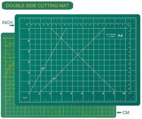 img 3 attached to 🔪 Metopets Self-Healing Cutting Mat - Dual Sided 5-Ply Fabric Cutting Board Rotary Mat for Sewing, Crafts, Art, and Quilting (11x8 Inches, A4)