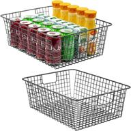 🗄️ sorbus metal wire baskets storage bin organizer for pantry, freezer, kitchen, laundry room, home organization, basket organizers for bathroom, closet, iron metal logo